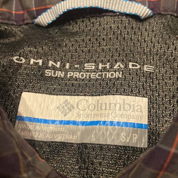 COLUMBIA Omni-Shade Sun Protection Size S/P Button Down Shirt - Picture 2 of 10